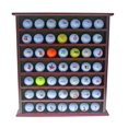 thumbnail image 3 of DisplayGifts Golf Gift 49-Golf Ball Display Case Cabinet Rack, No Door Open Rack Mahogany Finish, 3 of 5
