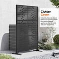 thumbnail image 4 of Modern Shade Écran d'Intimité en Métal 4 X 6 Pi, Panneau Décoratif Modulaire, Clôture Extérieure Autoportante Résistante aux Intempéries et Séparateur de Jardin (Code Métro), 4 of 7