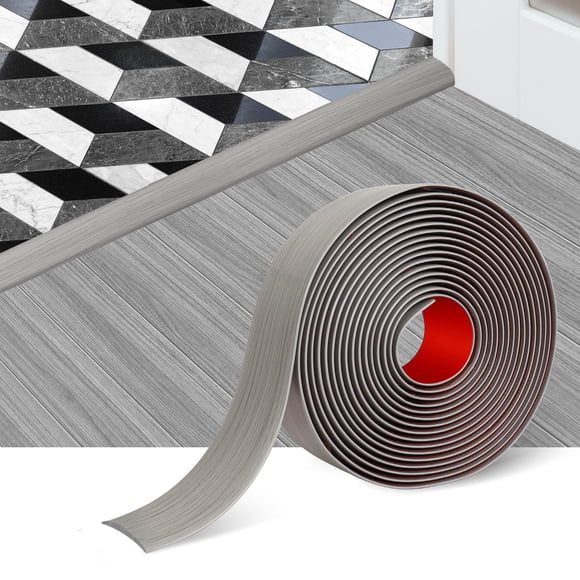 Bande de Transition de Plancher Auto-Adhésive Bandes de Couverture de Plancher Stratifié 2 Pouces de Large Séparateur Plat en Vinyle Transitions Design Grain de Bois Élégant (5cm, 20F