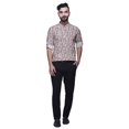 thumbnail image 2 of BESTMAN Mandarin Men CollarShirtsRegular Fit Printed Mens Short Kurta Shirt, 2 of 6