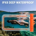 thumbnail image 4 of Waterproof Phone Pouch for Beach & Swimming | IPX8 Underwater Dry Bag with Lanyard | Fits Phones Up to 7.2 Inches | Touchscreen Compatible for Photos & Videos, 4 of 6
