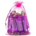 thumbnail image 3 of Sacs en Organza pour Cadeaux de Fête, Lot de 100, 17*23 cm, Rouge Rose, 3 of 4