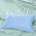 thumbnail image 1 of Taies D'Oreiller pour le Lit - Serviette D'Oreiller Rafraîchissante pour L'Été, Housses D'Oreiller en Coton Tissé Naturel Tricoté, Bleu, JKODE, 1 of 8