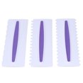 thumbnail image 2 of Cake Scraper, Various Styles Sturdy Durable Cake Scraper Smoother Easy Operation Glossy  Premium Plastic  For Cream For DIY For Cake, 2 of 8