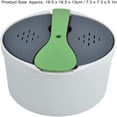 thumbnail image 2 of Microwave Rice Cooker  2L Microwave Cookware  7.3x7.3x5.1in Rice Steamer  Household Steam Pot  Microwave Rice and Pasta Cooker Portable Oven Rice Maker Set Kitchen Cookware(Green), 2 of 9