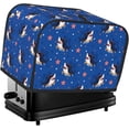 thumbnail image 1 of Toaster Cover 2 Slice Cartoon Shark Dustproof Bread Maker Cover Fingerprint Bakeware Protection Wide Slot Toaster Bag Reusable Kitchen Small Appliance Cover TC278, 1 of 6