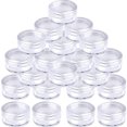 thumbnail image 1 of 50Pcs Sample Pots Empty Cosmetic Jars Set Clear Round Travel Pots for Creams and Powder Small Sample Containers Jars with Lids, 1 of 8