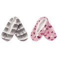 thumbnail image 1 of CHOK Women Soft Fuzzy Furry Home Non-Slip Slipper Socks  Black Hearts  Medium  2 Pairs, 1 of 3