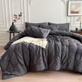 thumbnail image 1 of Maple&Stone Queen Comforter Set Pieces P Pleat Bed in A Bag Comforter Queen Sets Pintuck with Comforter Sheets Pillowcases & Shams Bedding Comforter Sets for Queen Siz, 1 of 6