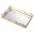 thumbnail image 4 of Plateau Miroir Style Vintage Rangement pour Table Basse Base Cosmétique Plat Miroir Bouteille de Parfum Moyen, 4 of 8