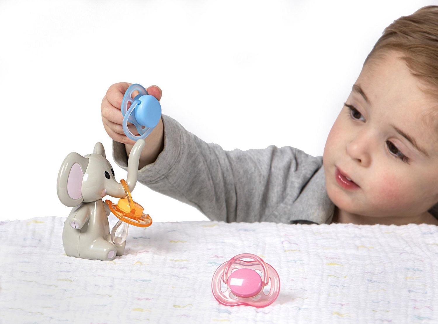 Melii Support à tetine éléphant pour Bébés Age 0+