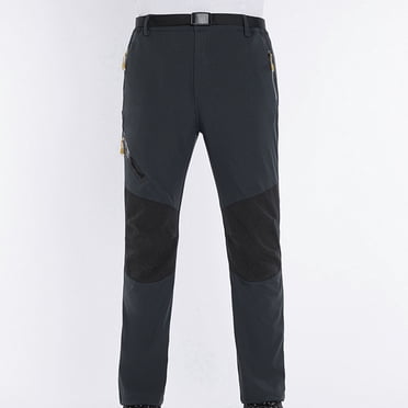 Virmaxy Pantalons de Survêtement pour Hommes Extensibles Respirants Cargo Sports de Plein Air Alpinisme Escalade Jeunesse Football Gris Foncé-B L