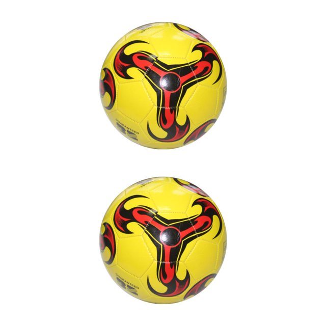 Maytalsory Wide Application Soccer Ball For Training And Sports Football Game Blast-proof 1 Yellow 2Set