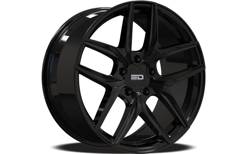 4 x jantes Euro Design Forza en alliage Noir brillant de 22x9.5 pouces