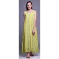 thumbnail image 3 of Bimba Robe de Nuit Maxi en Rayonne pour Femmes, Imprimée, Sans Manches, Robe de Nuit Maxi - m, 3 of 5