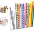 thumbnail image 3 of Transparent Acrylic Straw Stand-straw Dispenser-cabinet Straw Organizer, 3 of 5