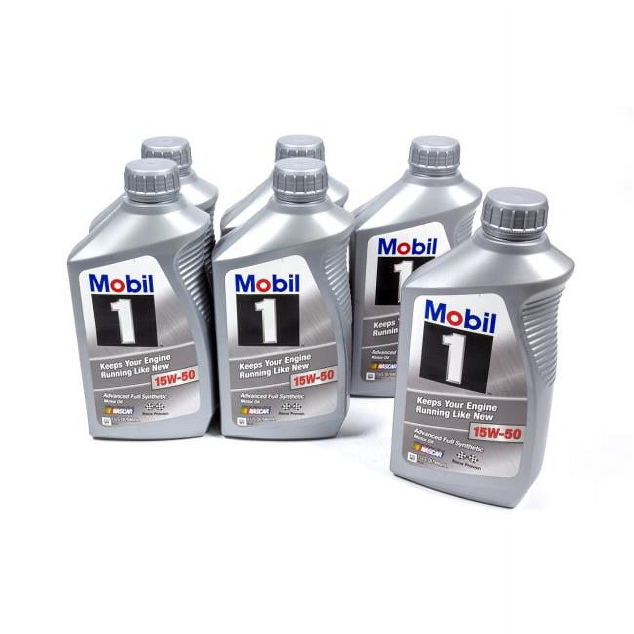 Mobil 1 122377 15W-50 Synthetic Motor Oil - 1 qt. - Case of 6