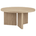 thumbnail image 3 of Bouclair Table Basse Ronde en Bois Taupe, 3 of 10