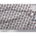 thumbnail image 3 of Soimoi Moss Georgette Fabric Leaves & Floral Block Printed Fabric 1 Yard 42 Inch Wide, 3 of 4