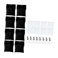 thumbnail image 2 of Siruishop 8 Pcs Poids pour Rideaux d'Extérieur Pratiques Robustes contre le Vent pour Patio Extérieur Noir, 2 of 8
