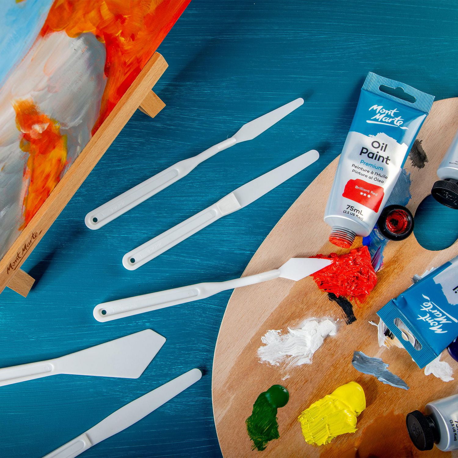 MONT MARTE Studio Palette Knife Set - 5 pcs Marte Studio Palette Knife Set - 5 pcs