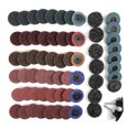 thumbnail image 1 of Unique Bargains 65 Pcs 2' Car Sanding Discs Nylon Roll Lock Surface Coarse Medium Fine Grit, 1 of 8