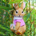 thumbnail image 4 of jinwen Lapin Ornements Statue de Jardin Figurines pour Salon Extérieur Rouge, 4 of 9