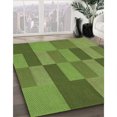 thumbnail image 3 of Ahgly Tapis d'Intérieur Lavable en Machine Rond Vert Algue, 6 Pieds Rond, 3 of 7
