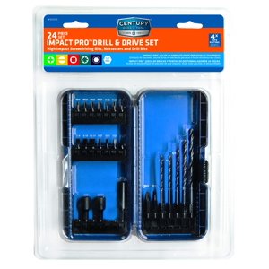 Century Drill & Tool 66945 Impact Pro Drill et Drive Set, 24-Piece