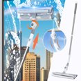 thumbnail image 1 of PEONAVET Window Squeegee Window Squeegee Cleaner 2 In 1 Shower Squeegee 70 Inches Window Washing Equipment Glass Cleaning Tools for Indoor/Outdoor Window, 1 of 1