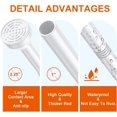 thumbnail image 3 of Shower Curtain Rod - Adjustable Tension Spring Shower Curtain Rod Tension Premium Stainless Steel -Slip No Drilling No Rust for Bathroom, 3 of 7