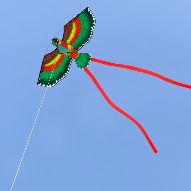 PENGXIANG Parrot Kite Flying 3D Cartoon Parrot Kite Parrot Design Outdoor Toy Flying Kite Kid Adult Children Kite Flying Toy Beginner Kite Beach Toy