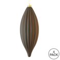 thumbnail image 2 of Vickerman M183275M 8 Po. Ornement Ligne Mate Chocolat 4 par Sac, 2 of 3
