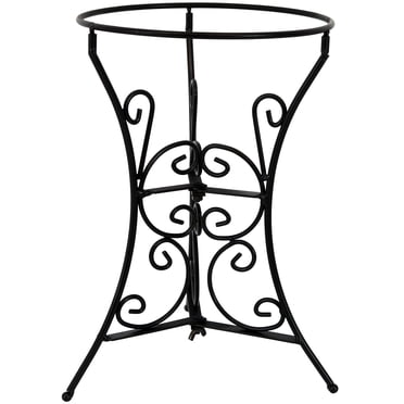 Sunnydaze Support Décoratif en Acier pour Boules à Rouleau d'Observation Intérieur/extérieur pour Globes d'Observation de Jardin Extérieurs de 10 Pouces Ou 12 Pouces - H 11 Pouces - Noir