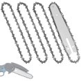 thumbnail image 4 of EIGTHTAIL 5Pcs Mini Chainsaw Chain with Replacement Saw Chain Bar 4/6inch Metal Guide Saw Chain Wear-Resistant Woodworking, 4 of 11