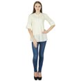 thumbnail image 2 of Robe Haut Boho Unie Tenue Décontractée Tunique Vêtements pour Femmes Coton Robe d'Été, 2 of 4