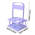 thumbnail image 4 of (2-Pack) Rinsvye Foldable Plastic Beverage Drink Sectioned Plates for Adults for Reusable Drink Holder Snack Storage Containers with Handle Portable Large Storage Baskets for Pantry Drink Holder, 4 of 9