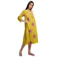 thumbnail image 3 of Moomaya Robe de Nuit Longue Jusqu'au Genou à Patte de Boutonnage pour Femmes, Imprimée, 3 of 6