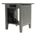 thumbnail image 2 of Home Square Ensemble de 2 Lits Escamotables Pleine Grandeur avec Matelas et Table d'Appoint, Gris, 2 of 18