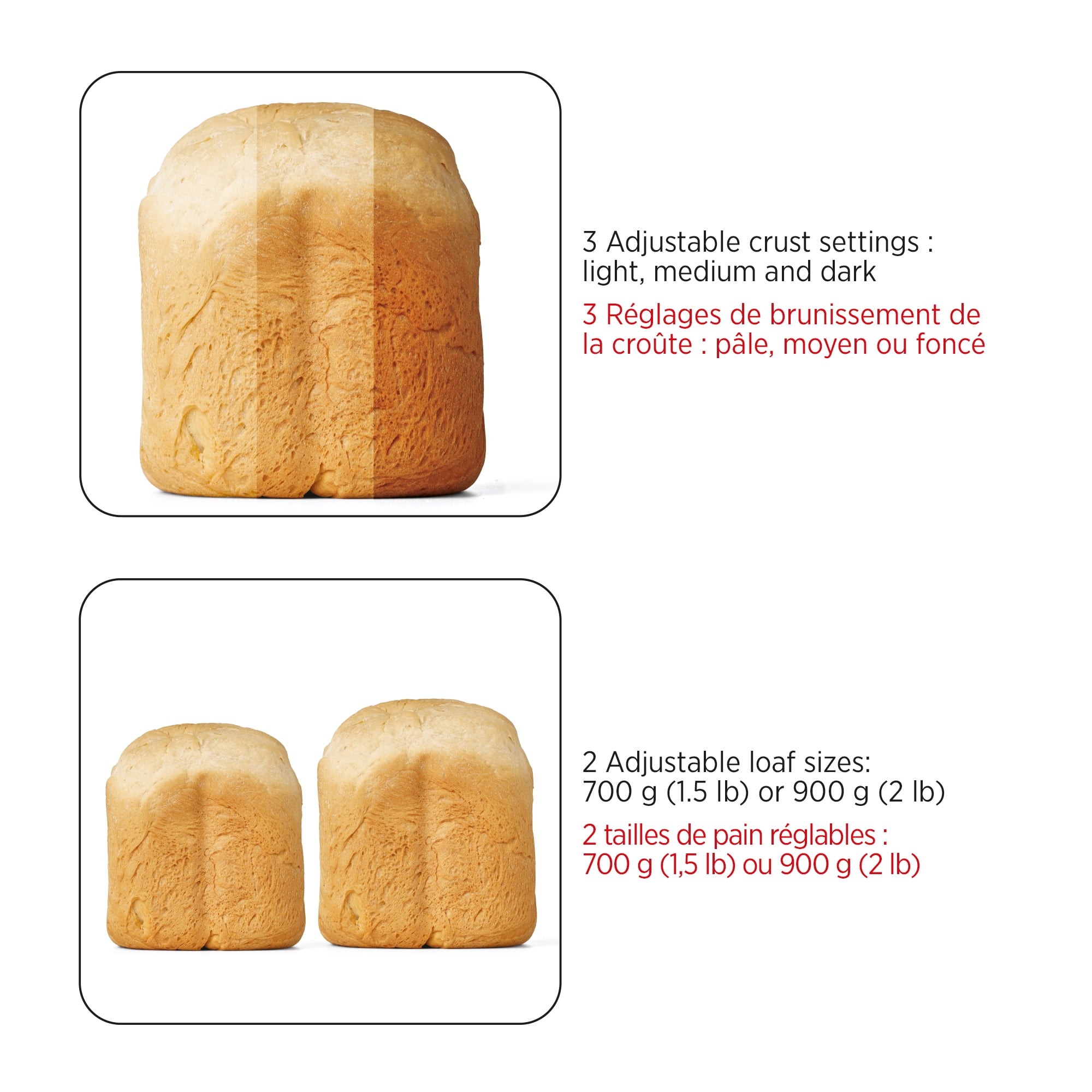Starfrit Electric Bread Maker, 2 lb, 13 Programs