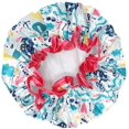 thumbnail image 2 of ORUYROP Allyrew Réutilisables Femmes Imperméables Bonnets de Douche pour Cheveux Longs, sous la Mer, 2 of 4