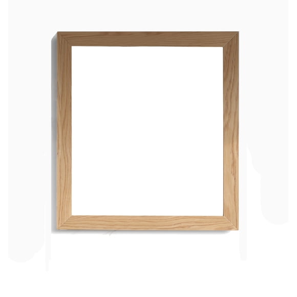 Fully Framed 30" California White Oak Mirror