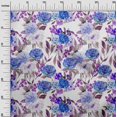 thumbnail image 2 of oneOone Georgette Viscose Purple Fabric Florals Sewing Craft Projects Fabric Prints By Yard 42 Inch Wide, 2 of 4