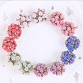 thumbnail image 1 of Boucles d'Oreilles Boule Rembourrées à Fleurs pour Femme Boucles d'Oreilles Boho Mode, 1 of 2