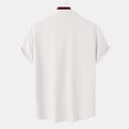 thumbnail image 4 of Chemise de Plage pour Hommes Chemises pour Hommes Chemises de Plage pour Hommes Chemise d'Été à Boutons pour Hommes Chemise à Manches Courtes à Boutons pour Hommes Blanc 2TG, 4 of 9