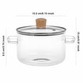 thumbnail image 2 of Storage Containers Simmer Pot Glass Cooking Pot with Lid 16L Borosilicate Heat Glass Cookware for Soup and Baby Food, 2 of 3