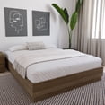 thumbnail image 4 of Nexera Milano Full Size Platform Bed Frame, Brown Oak, 4 of 7