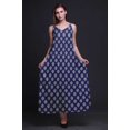 thumbnail image 3 of Bimba Robe Longue pour Femmes en Rayonne à Blocs Imprimés Chic Bohème d'Été Maxi de Plage - X-Grand, 3 of 5