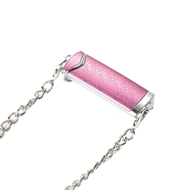 ziyahi Alloy Mobile Phone Back Clip Portable Adjustable Fashionable Removable Anti-lost Replacement Outing Chain Accessories Pink Silver