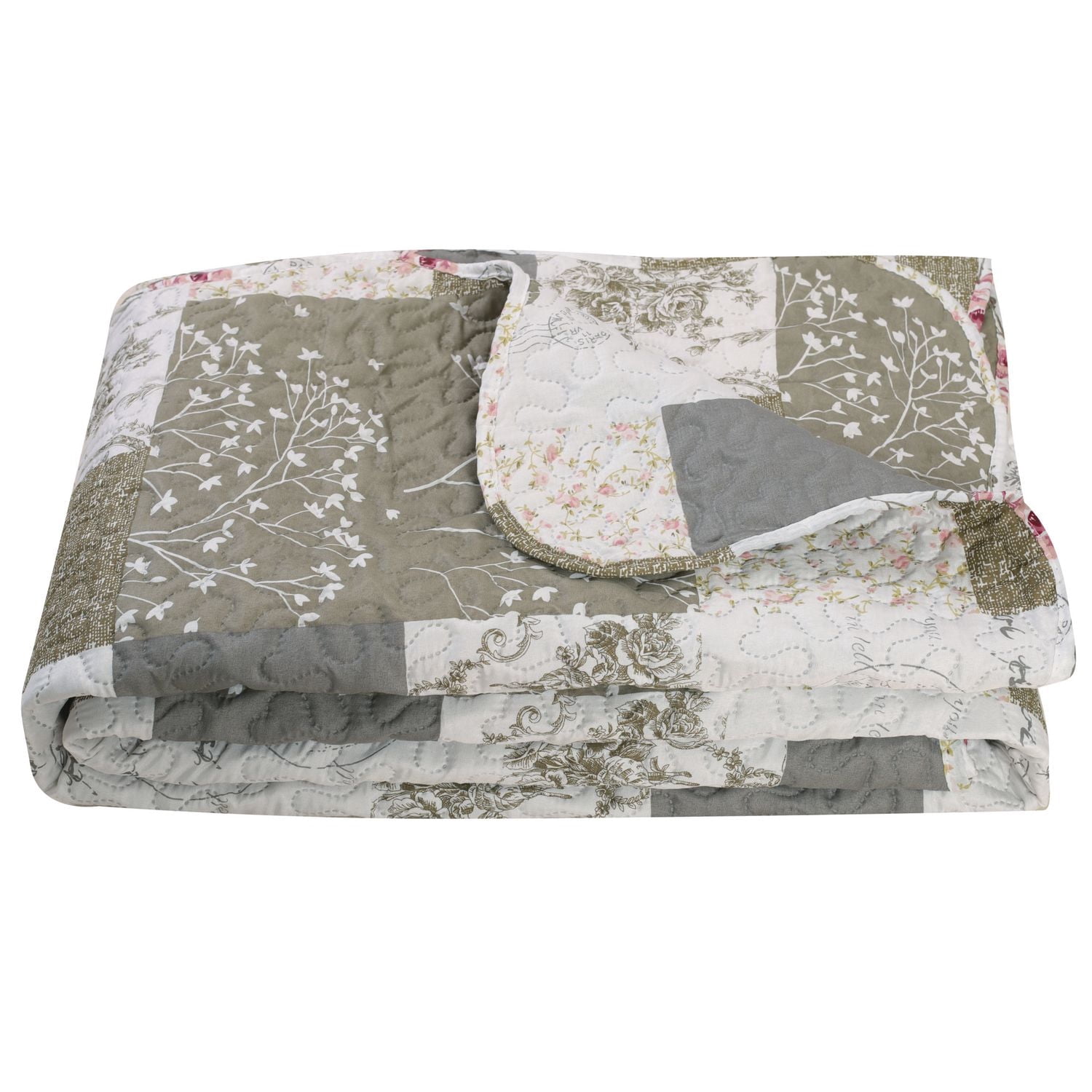 Marina Decoration Rich Printed Embossed Pinsonic Coverlet Bedspread Ultra Soft Bedding Summer Quilt Set with Shams